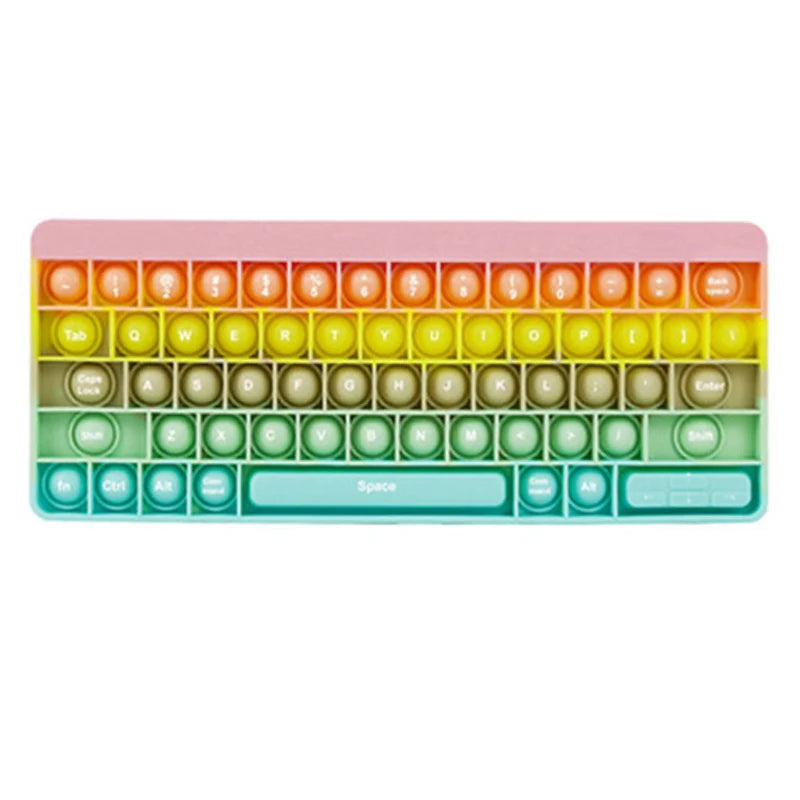 Clavier Sensoriel Push Bubble – Jouet Anti-Stress Arc-en-Ciel
