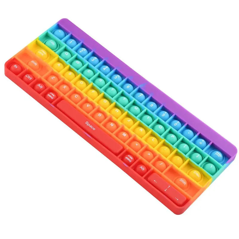 Clavier Sensoriel Push Bubble – Jouet Anti-Stress Arc-en-Ciel