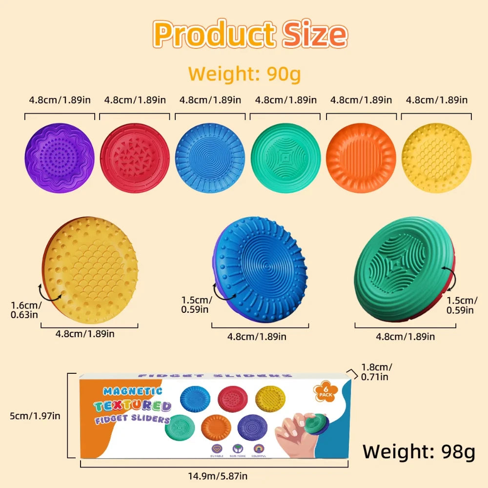 Sliders Magnétiques Sensoriels – Fidget Anti-Stress pour Autisme