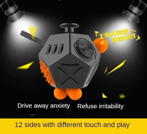 Cube Fidget 12 Faces – Anti-Stress & Concentration TDAH Autisme